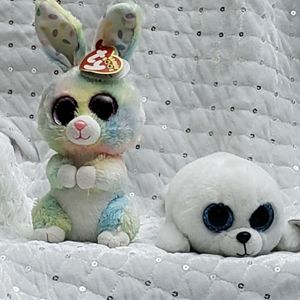 TY Beanie Boos~Icy Seal~ & Bubby Bunny